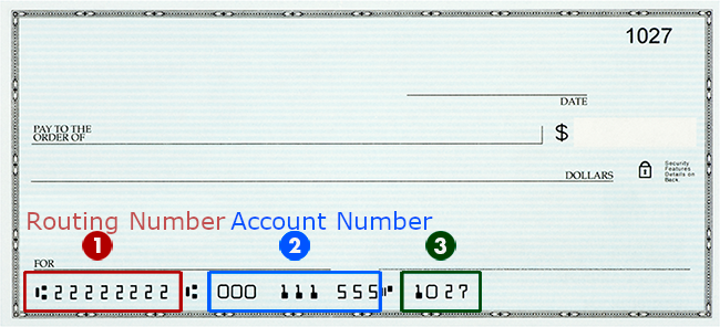Find Routing And Account Number